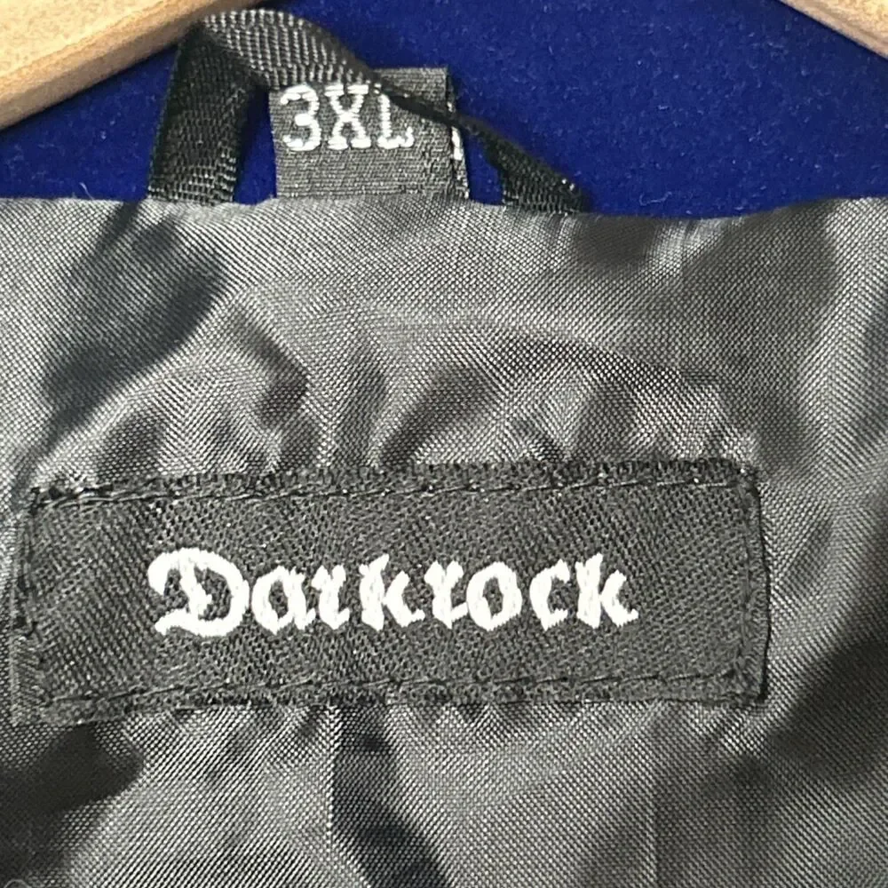 Steampunk Gothic Jacket 3XL Vintage Tailcoat Frock Coat Uniform Costume Blue - Picture 2 of 4